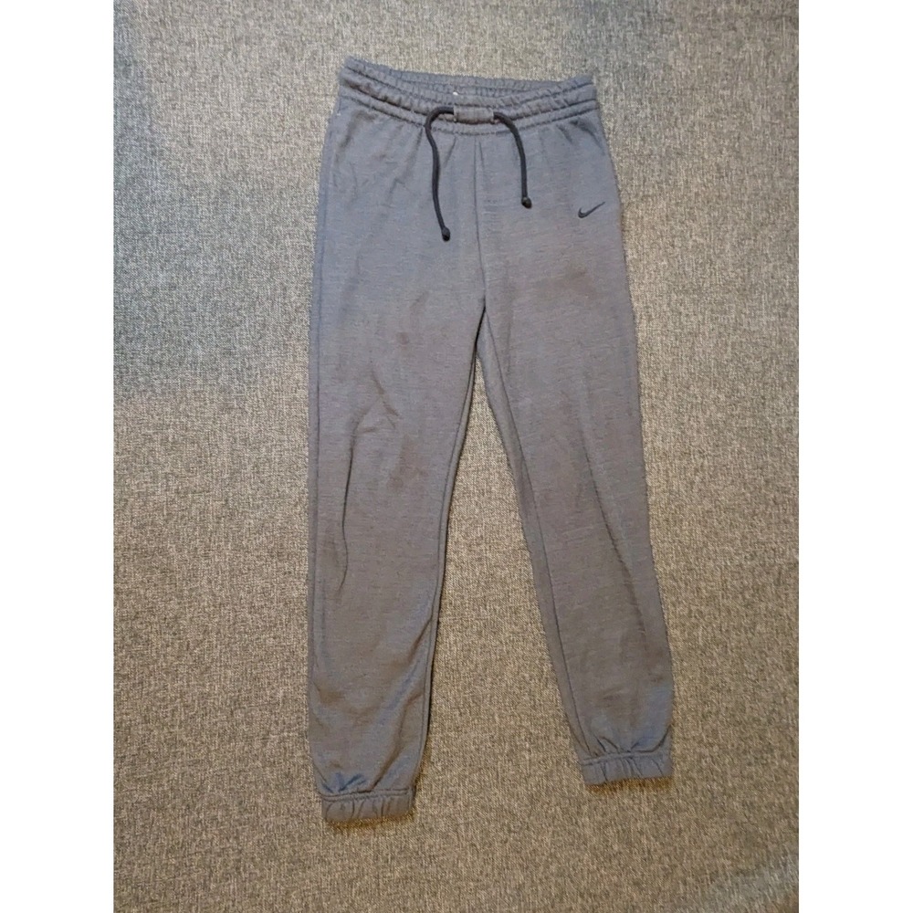 Nike Fleece Therma-Fit Sweatpants Joggers Gray XS Mens Swoosh Athletic Pants